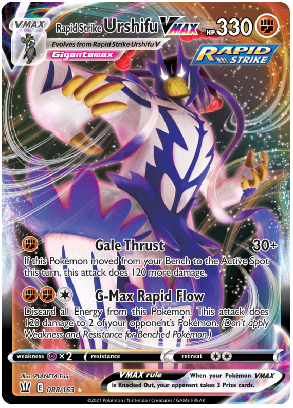 Rapid Strike Urshifu VMAX (088/163) (Jumbo Card) [Sword & Shield: Battle Styles] | Good Games Cannington