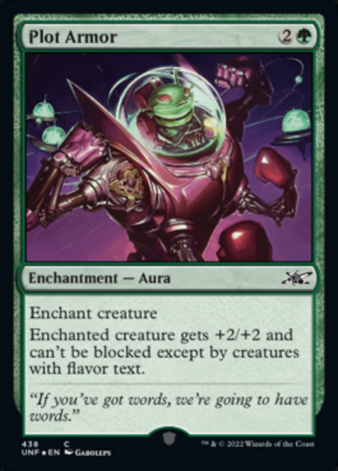 Plot Armor (Galaxy Foil) [Unfinity] | Good Games Cannington