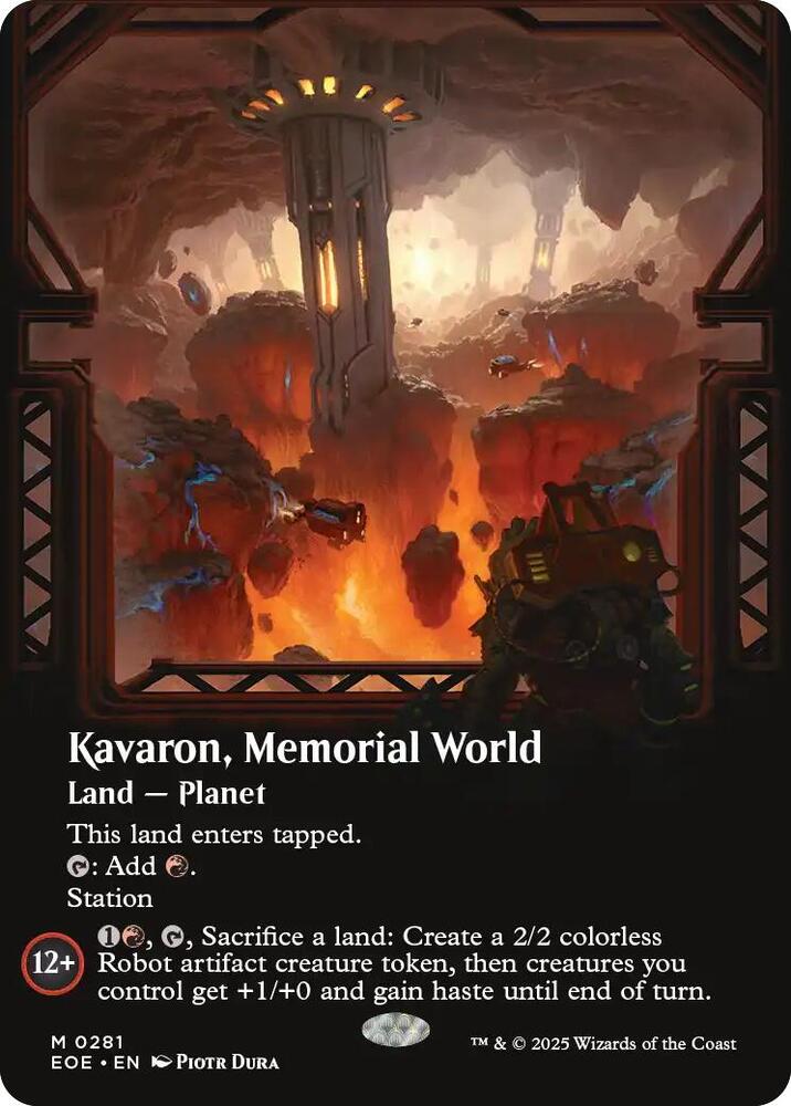 Kavaron Memorial World Borderless 281 (Edge of Eternities)  - Foil | Good Games Cannington