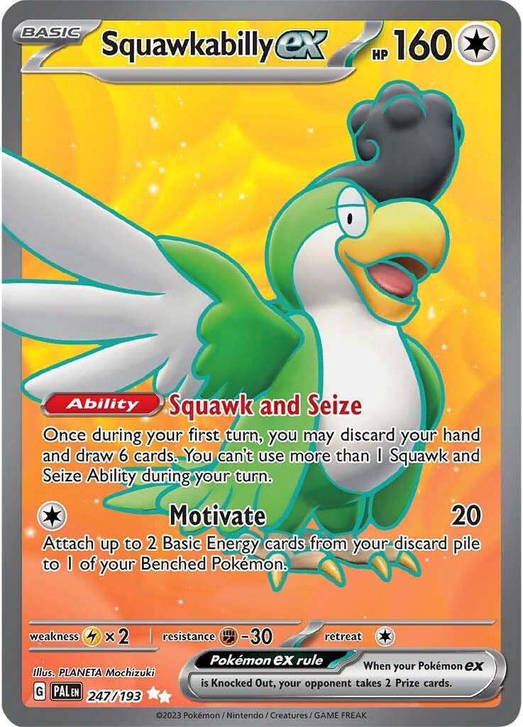 Squawkabilly ex (247/193) [Scarlet & Violet: Paldea Evolved] | Good Games Cannington