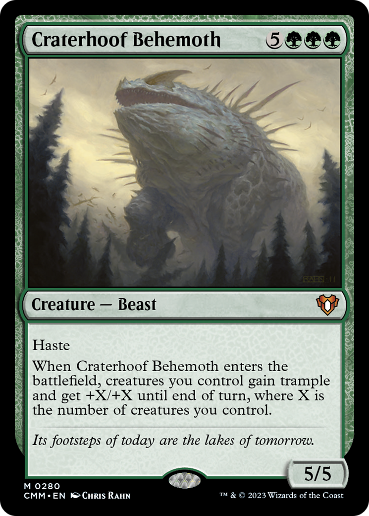 Craterhoof Behemoth [Commander Masters] | Good Games Cannington