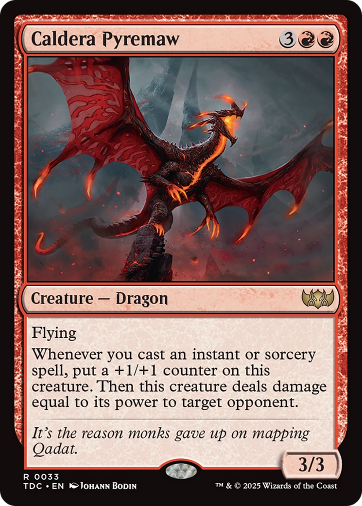 Caldera Pyremaw [Tarkir: Dragonstorm Commander] | Good Games Cannington