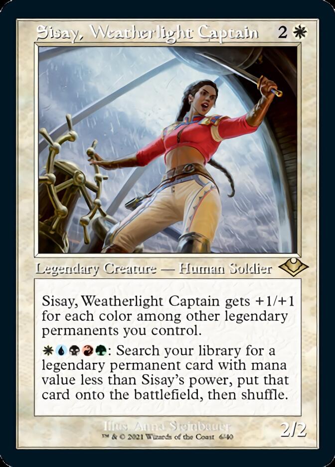 Sisay, Weatherlight Captain (Retro Foil Etched) [Modern Horizons] | Good Games Cannington