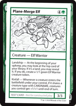 Plane-Merge Elf (2021 Edition) [Mystery Booster Playtest Cards] | Good Games Cannington