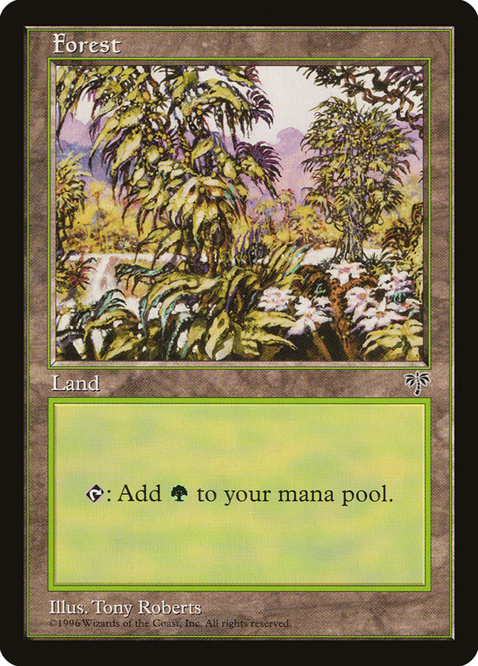 Forest (Open Flowers Bottom Right) [Mirage] | Good Games Cannington