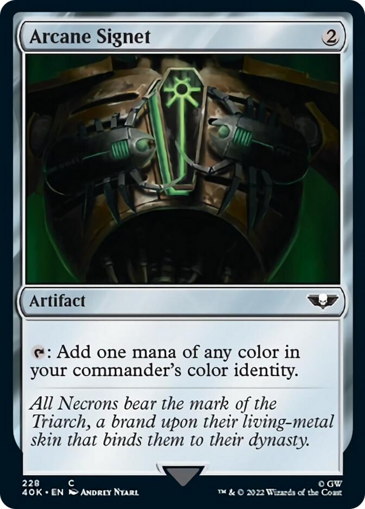 Arcane Signet (228) (Surge Foil) [Warhammer 40,000] | Good Games Cannington
