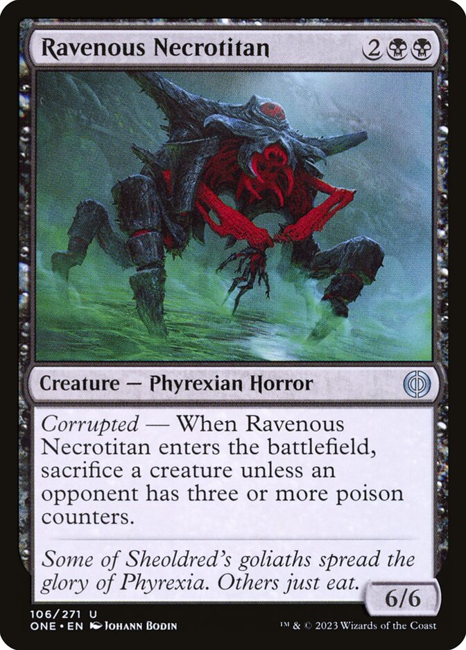 Ravenous Necrotitan 106/271 (Phyrexia: All Will Be One)  | Good Games Cannington