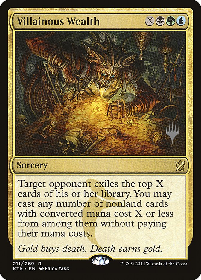 Villainous Wealth (Promo Pack) [Khans of Tarkir Promos] | Good Games Cannington