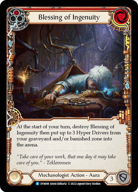 Blessing of Ingenuity (Red) [DYN098] (Dynasty) | Good Games Cannington