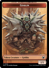 Goblin // Sliver Double-Sided Token [March of the Machine Commander Tokens] | Good Games Cannington