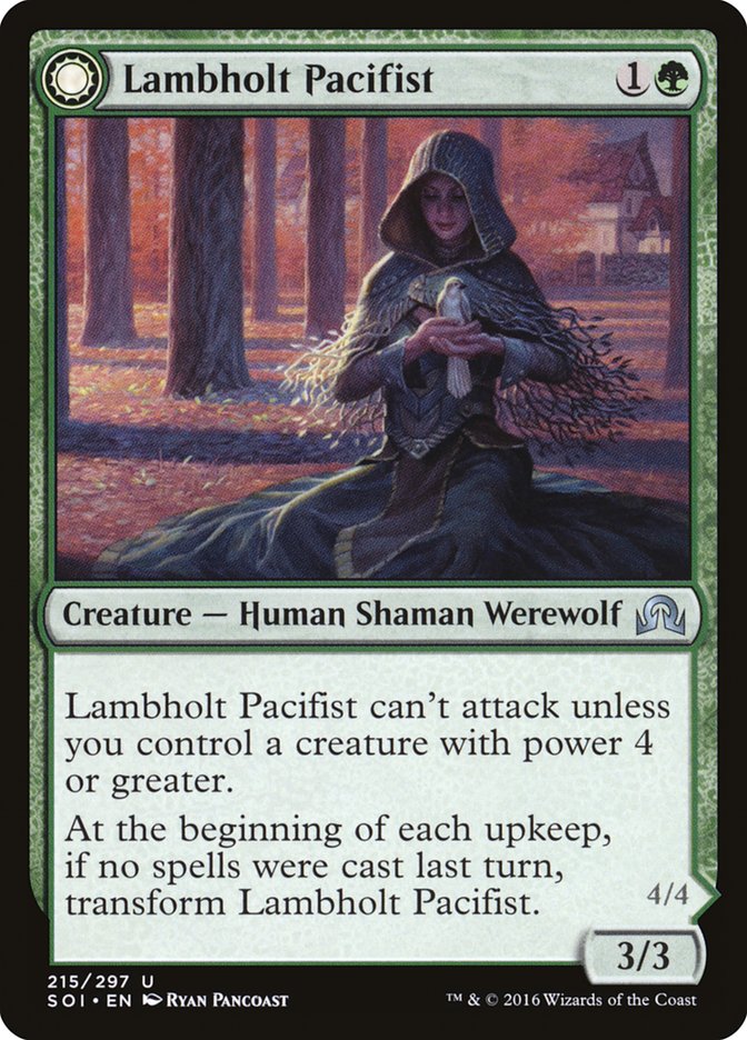 Lambholt Pacifist // Lambholt Butcher 215/297 (Shadows over Innistrad)  | Good Games Cannington