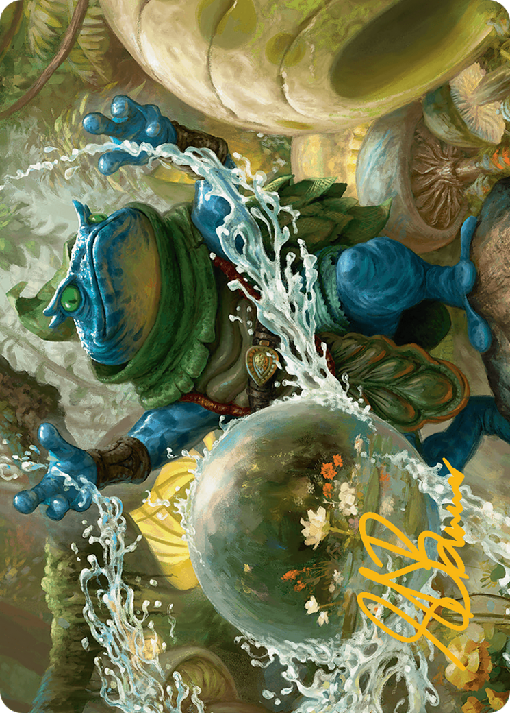 Pond Prophet Art Card (Gold-Stamped Signature) [Bloomburrow Art Series] | Good Games Cannington