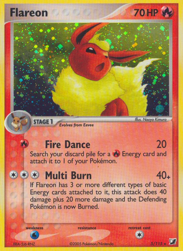 Flareon (5/115) [EX: Unseen Forces] | Good Games Cannington