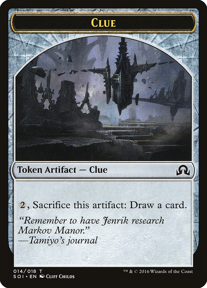 Clue Token (014/018) [Shadows over Innistrad Tokens] | Good Games Cannington