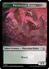 Monk // Phyrexian Hydra (11) Double-Sided Token [March of the Machine Tokens] | Good Games Cannington
