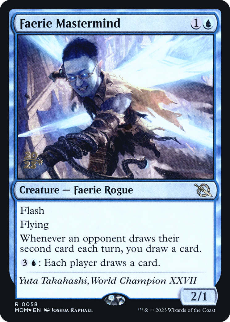Faerie Mastermind [March of the Machine Prerelease Promos] | Good Games Cannington