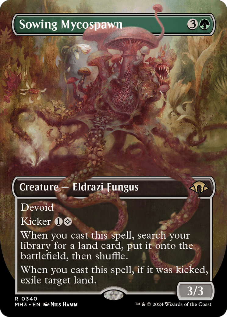 Sowing Mycospawn (Borderless) [Modern Horizons 3] | Good Games Cannington