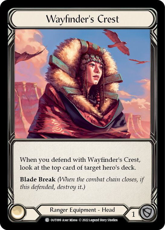 Wayfinder's Crest [OUT099] (Outsiders)  Rainbow Foil | Good Games Cannington