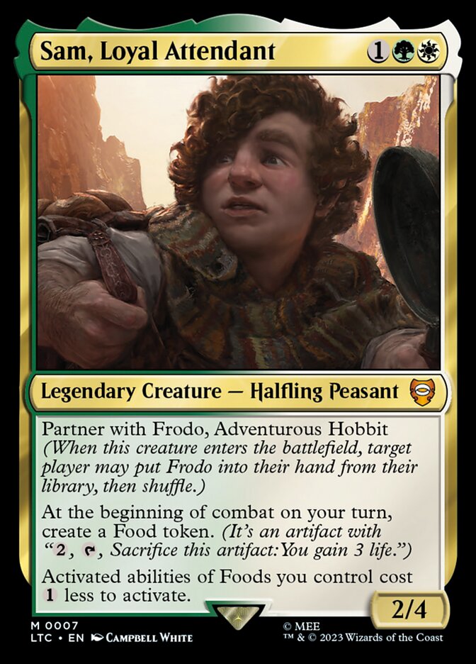 Sam, Loyal Attendant 7 (Commander: The Lord of the Rings: Tales of Middle-earth)  - Foil | Good Games Cannington