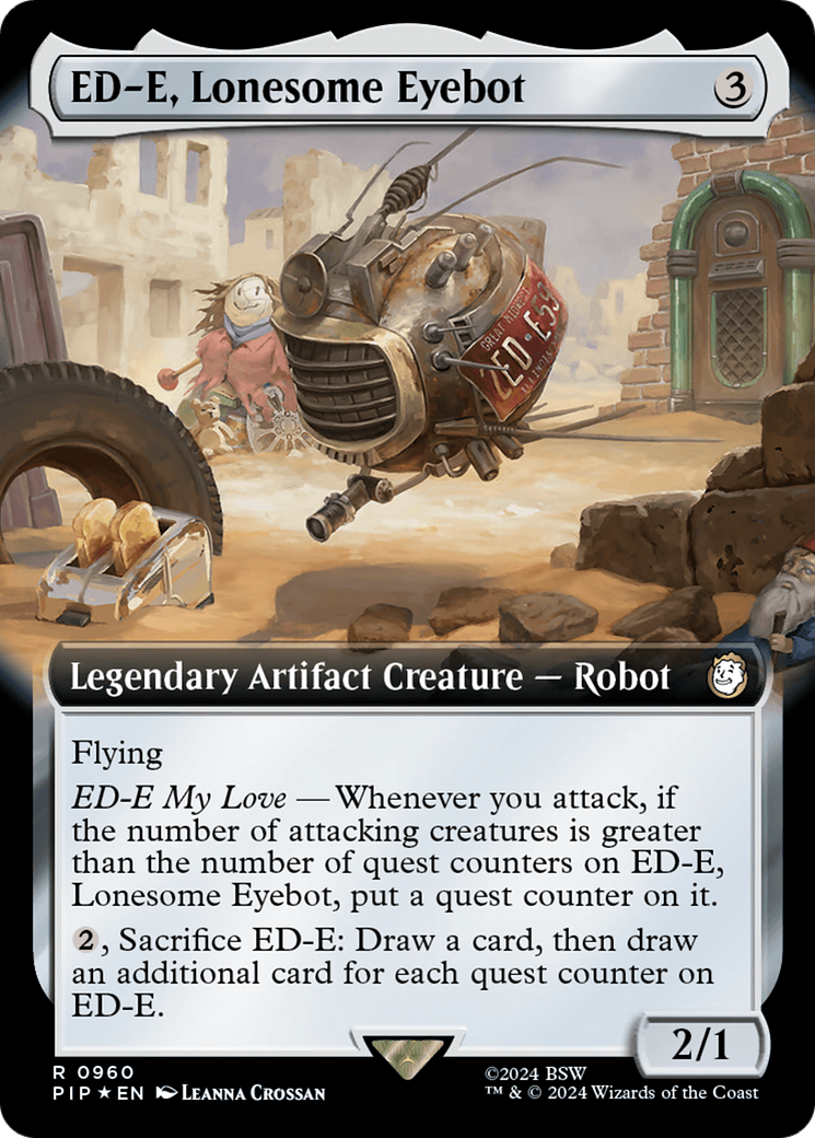 ED-E, Lonesome Eyebot (Extended Art) (Surge Foil) [Fallout] | Good Games Cannington