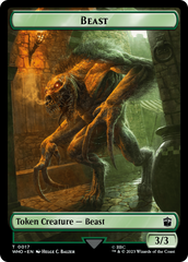 Dalek // Beast Double-Sided Token [Doctor Who Tokens] | Good Games Cannington