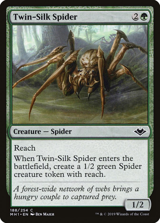Twin-Silk Spider [Modern Horizons] | Good Games Cannington