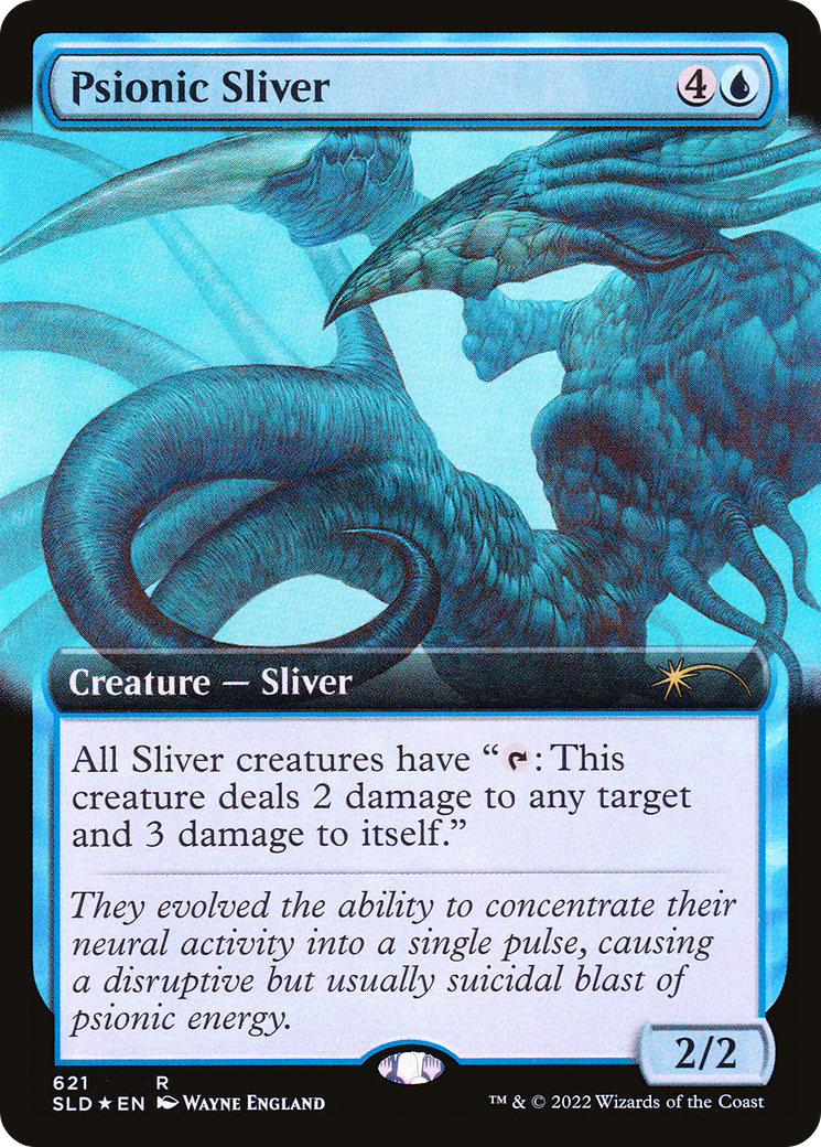 Psionic Sliver (Extended Art) [Secret Lair Drop Promos] | Good Games Cannington