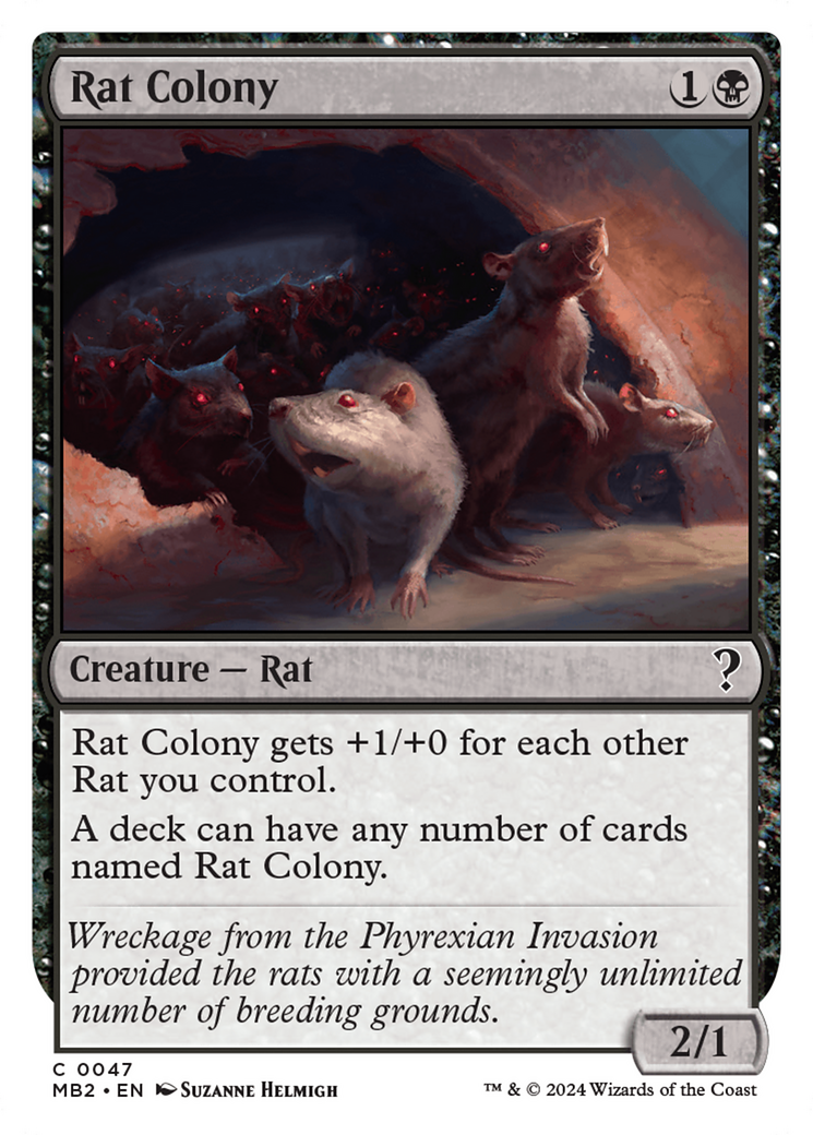 Rat Colony (White Border) [Mystery Booster 2] | Good Games Cannington