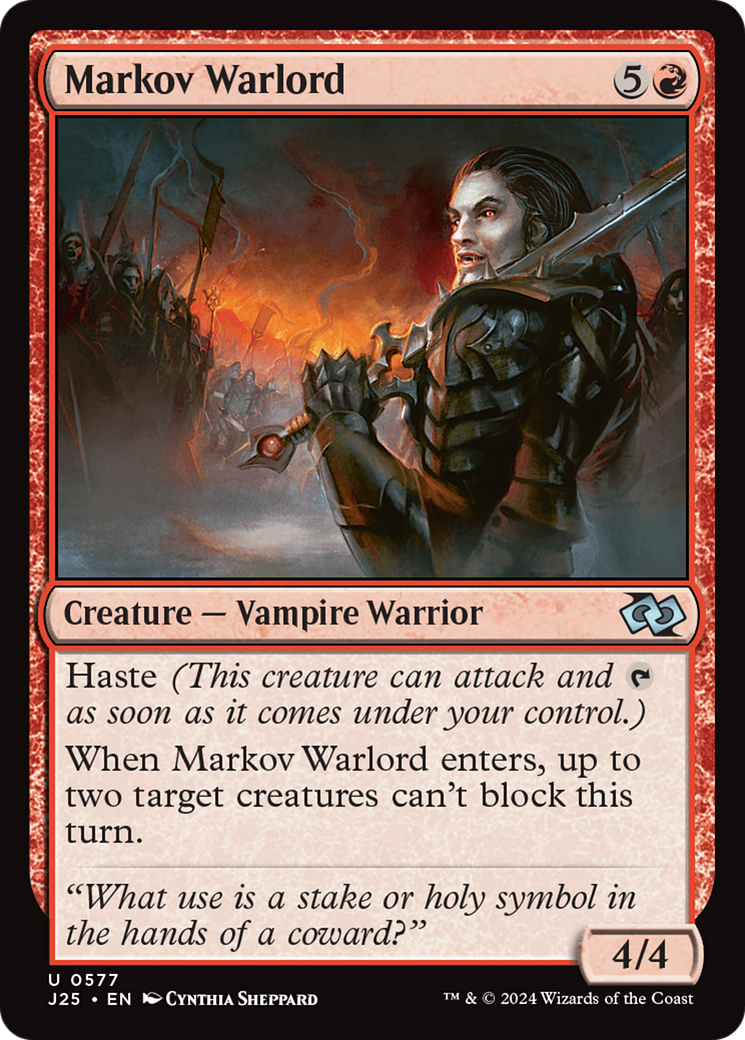 Markov Warlord [Foundations Jumpstart] | Good Games Cannington