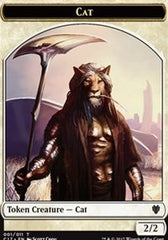 Cat // Cat Warrior Double-Sided Token [Commander 2017 Tokens] | Good Games Cannington
