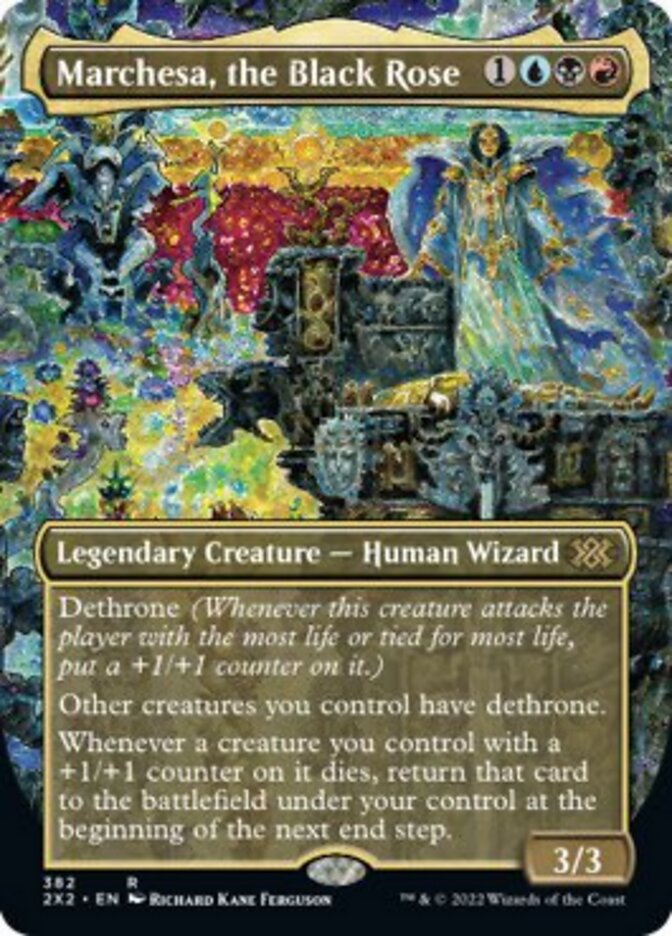 Marchesa, the Black Rose (Borderless Alternate Art) [Double Masters 2022] | Good Games Cannington