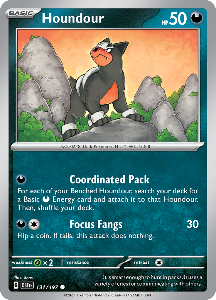 Houndour (131/197) [Scarlet & Violet: Obsidian Flames] | Good Games Cannington