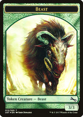 Beast // Beast Double-Sided Token [Unstable Tokens] | Good Games Cannington