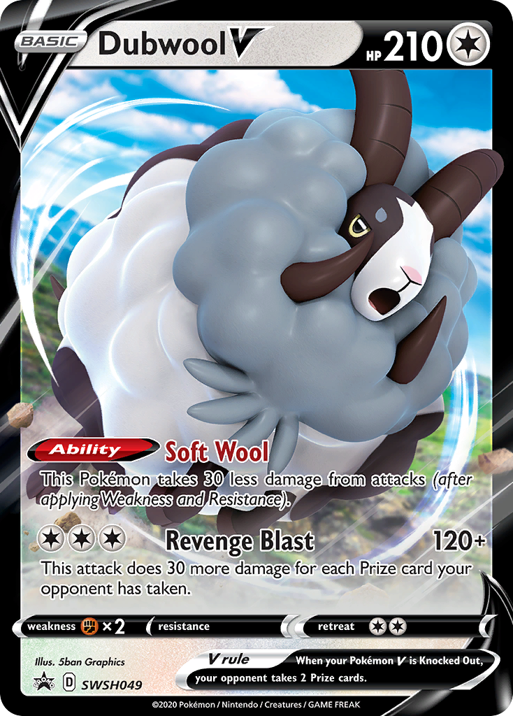 Dubwool V (SWSH049) [Sword & Shield: Black Star Promos] | Good Games Cannington