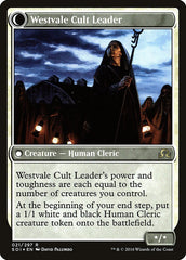 Hanweir Militia Captain // Westvale Cult Leader [Shadows over Innistrad Prerelease Promos] | Good Games Cannington