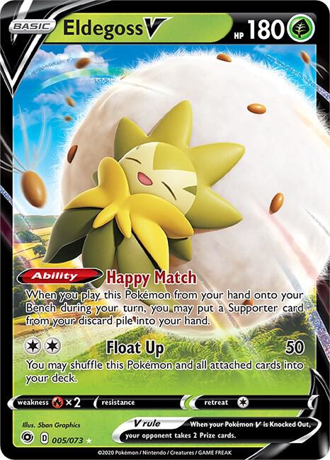 Eldegoss V (Champion's Path)  - Holofoil | Good Games Cannington