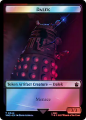 Dalek // Food (0057) Double-Sided Token (Surge Foil) [Doctor Who Tokens] | Good Games Cannington