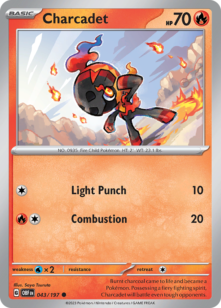 Charcadet (043/197) [Scarlet & Violet: Obsidian Flames] | Good Games Cannington