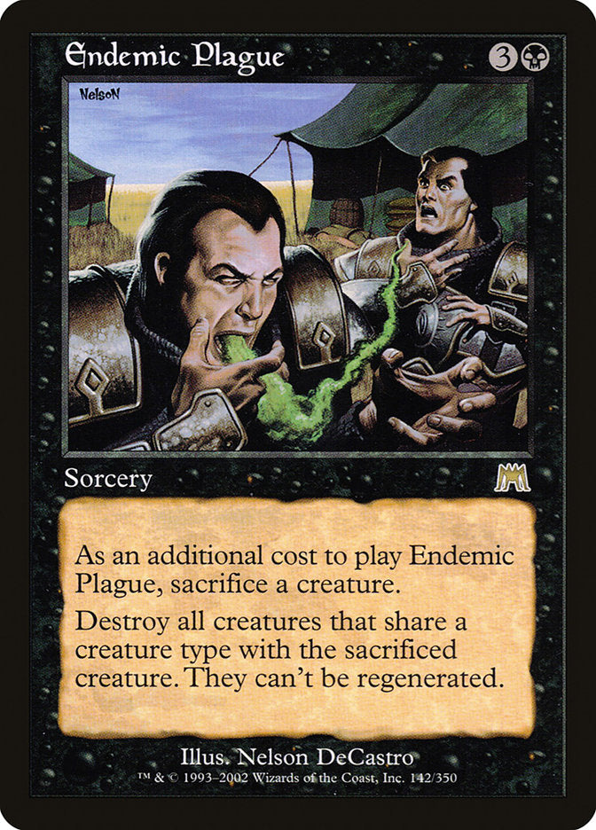 Endemic Plague 142/350 (Onslaught)  | Good Games Cannington