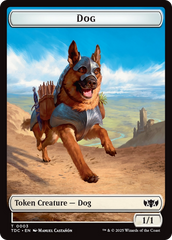 Dog // Goblin Double-Sided Token [Tarkir: Dragonstorm Commander Tokens] | Good Games Cannington