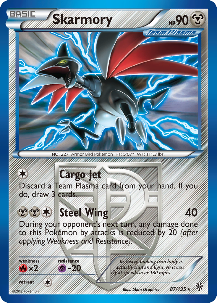 Skarmory (87/135) [Black & White: Plasma Storm] | Good Games Cannington