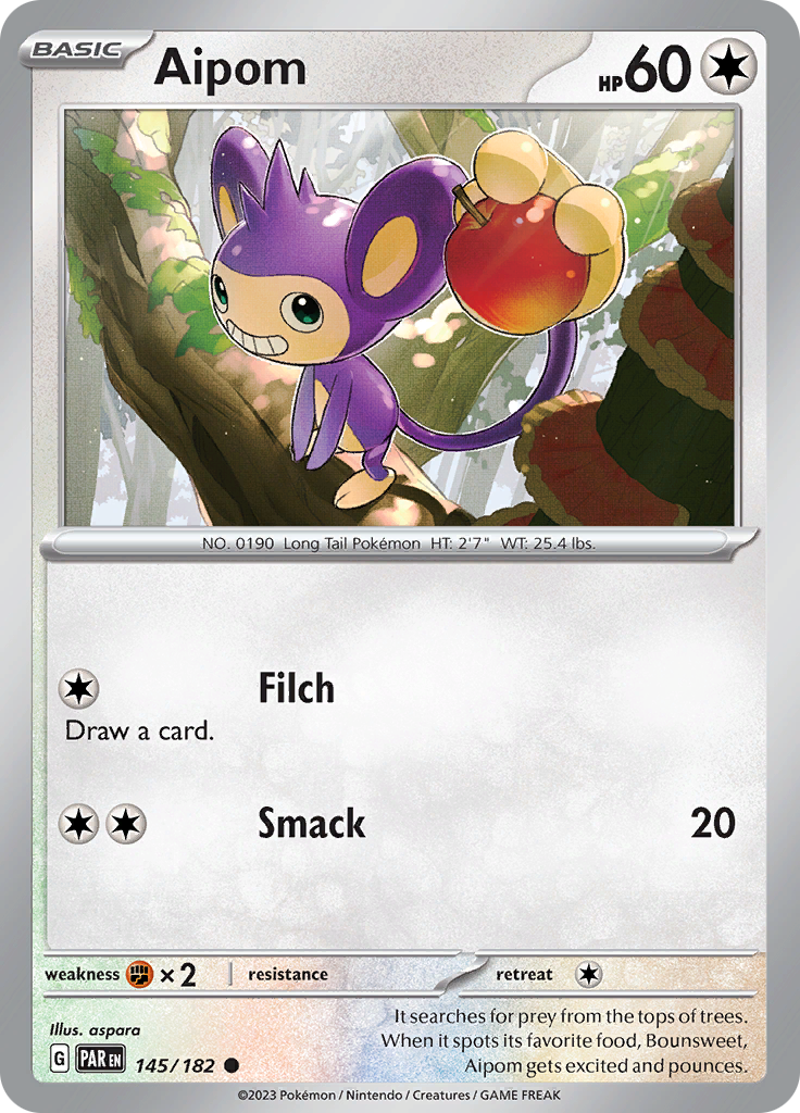 Aipom (145/182) [Scarlet & Violet: Paradox Rift] | Good Games Cannington