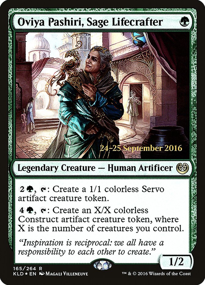 Oviya Pashiri, Sage Lifecrafter [Kaladesh Prerelease Promos] | Good Games Cannington