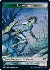 Elf Warrior // Plant Double-Sided Token [Double Masters Tokens] | Good Games Cannington