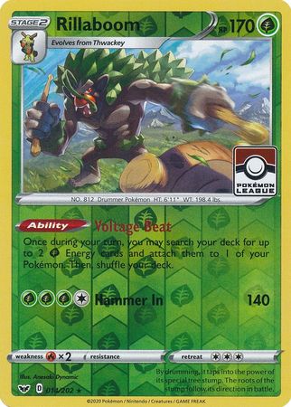 Rillaboom (014/202) (League Promo) [Sword & Shield: Base Set] | Good Games Cannington