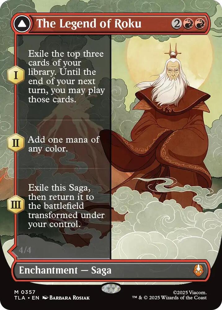 The Legend of Roku Borderless 357 (Avatar: The Last Airbender)  - Foil | Good Games Cannington