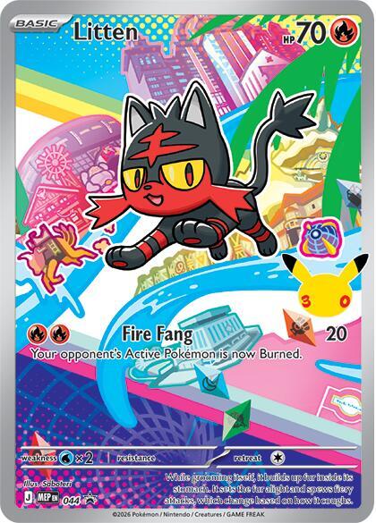 Litten 044 (First Partner Collection 2026)  - Holofoil | Good Games Cannington
