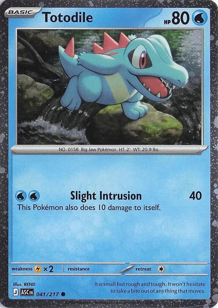 Totodile 041/217 (Miscellaneous Cards & Products)  - Cosmo Holofoil | Good Games Cannington