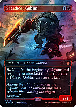 Searslicer Goblin 394/291 (Foundations)  - Borderless Mana Foil | Good Games Cannington
