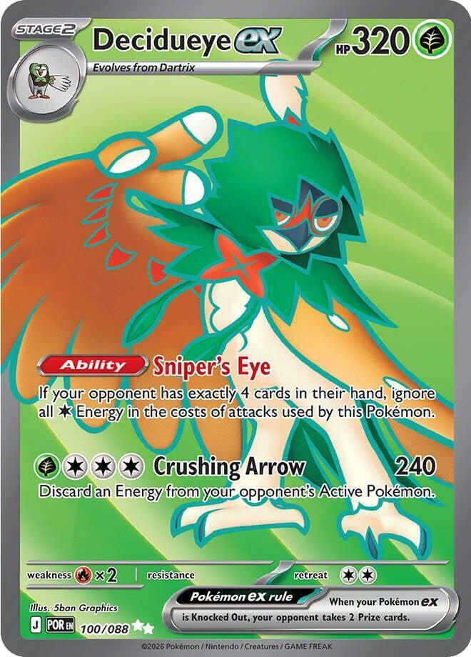 Decidueye ex 100/088 (ME03: Perfect Order)  - Holofoil | Good Games Cannington